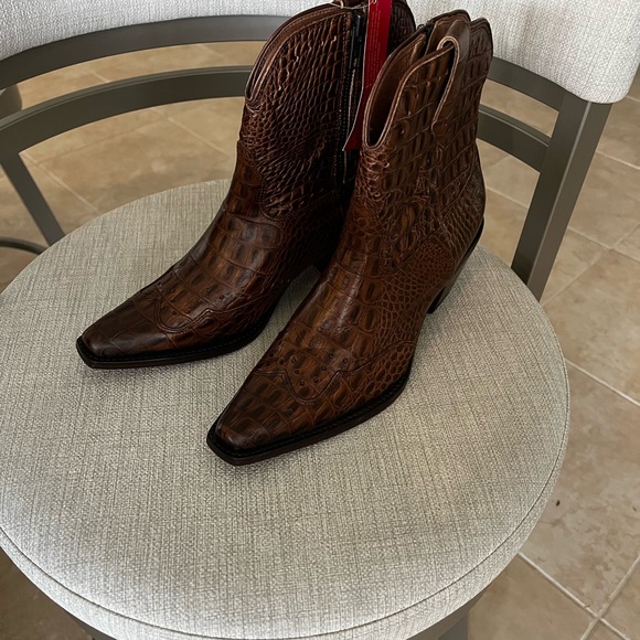 New Sexy Cowboy boots snakeskin made in brazil size 6 - Picture 1 of 6